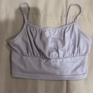 Purple scrunchie top